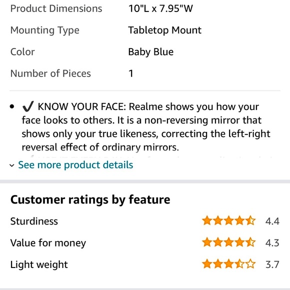 “True mirror” coral pink mirror. Correct face asymmetries. - Picture 5 of 5